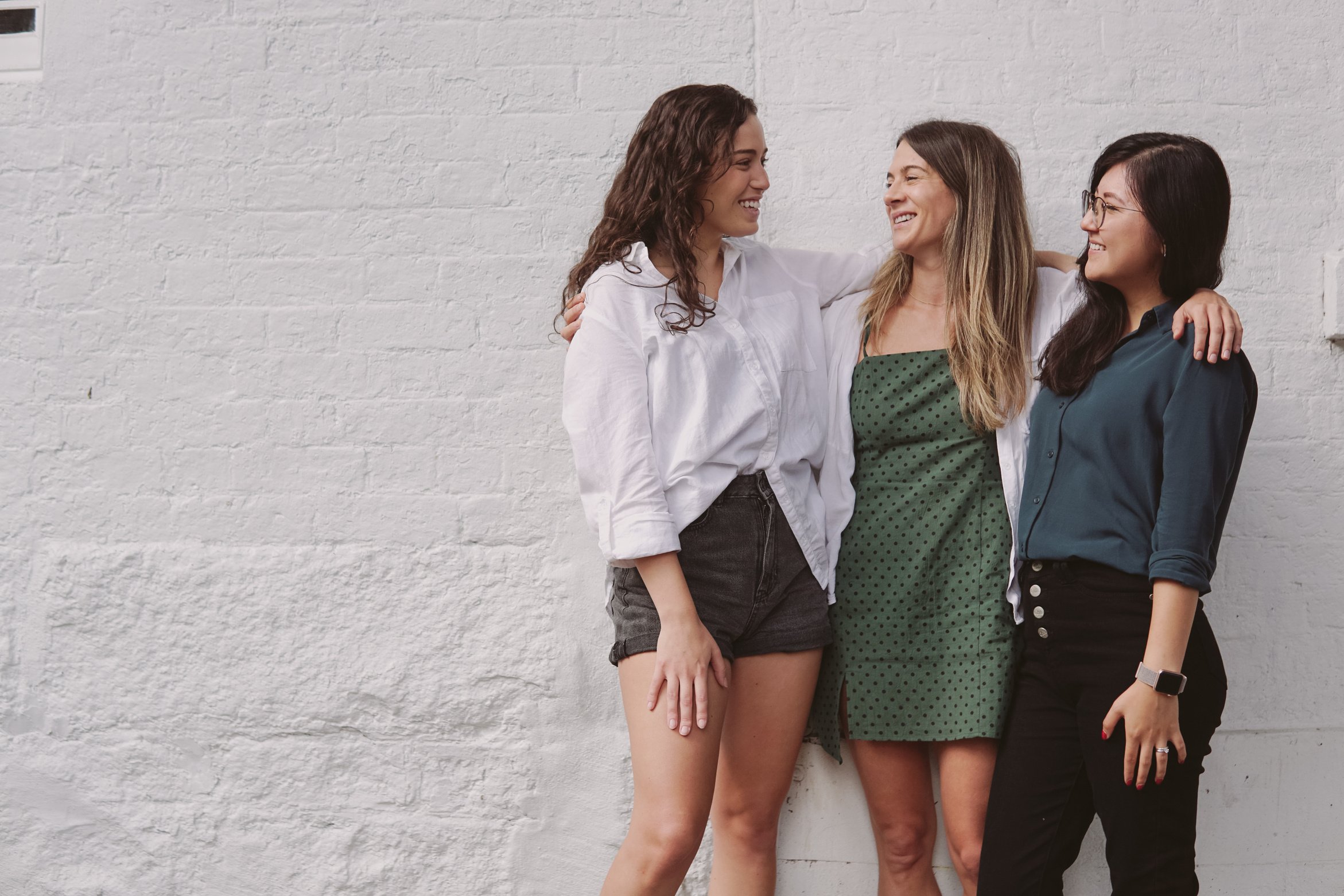 Happy group of women